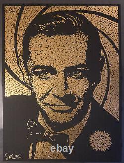 007 2018 Todd Slater Limited Edition Signed James Bond Gold Sean Connery Poster