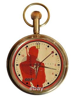 007 JAMES BOND SEAN CONNERY SILHOUETTE SOLID BRASS MECHANICAL POCKET WATCH 1960s