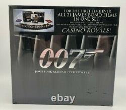 007 JAMES BOND ULTIMATE COLLECTOR'S SET 21 MOVIES (42 Discs) BONUS 2 BOOKS
