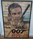 007 James Bond Dr. No Movie Poster Sean Connery Ursula Andress withframe