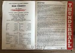 007 James Bond Thunderball Synopsis Original Jahr 1965 Sean Connery