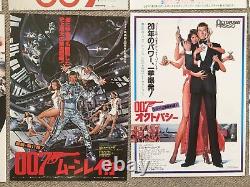 007 MOVIE FLYER Japan Mini Poster JAMES BOND Sean Connery Roger Moore Rare