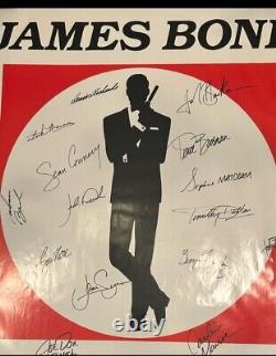 007 Signed James Bond FULL SIZE Poster WITH COA! Over 20 Bond Stars