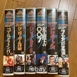 007 VHS James Bond SEAN CONNERY Dr, No GoldFinger Thunderball 6set Japan