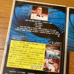 007 VHS James Bond SEAN CONNERY Dr, No GoldFinger Thunderball 6set Japan