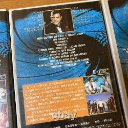 007 VHS James Bond SEAN CONNERY Dr, No GoldFinger Thunderball 6set Japan USED