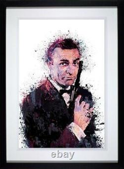 007 With Love by Daniel Mernagh FRAMED. (James Bond, Sean Connery)