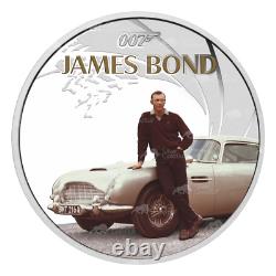 1 oz 2024 James Bond Sean Connery Colourized Proof Silver Coin Perth Mint