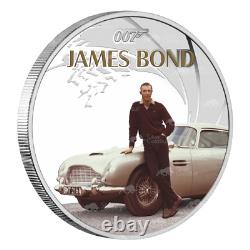 1 oz 2024 James Bond Sean Connery Colourized Proof Silver Coin Perth Mint