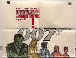 1962R Dr. No James Bond 1SH Movie Poster 27 x 41 Sean Connery Ursula Andress Ber