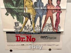 1962R Dr. No James Bond 1SH Movie Poster 27 x 41 Sean Connery Ursula Andress Ber