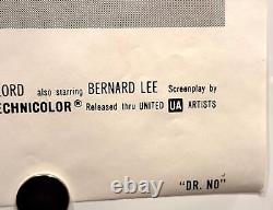 1962R Dr. No James Bond 1SH Movie Poster 27 x 41 Sean Connery Ursula Andress Ber