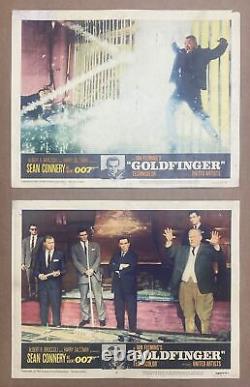 1964 Ian Fleming's Goldfinger James Bond Lobby Card Group Sean Connery