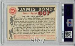 1965 Glidrose James Bond #61 The Fight With Oddjob Sean Connery Psa 8 Rare