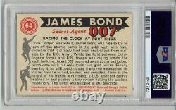 1965 Glidrose James Bond #64 Racing Clock At Fort Knox Sean Connery Psa 8