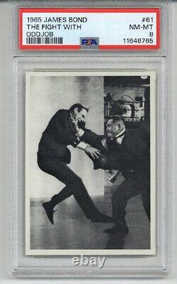 1965 Philadelphia James Bond #61 The Fight With Oddjob Sean Connery Psa 8 Rare