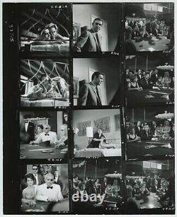 1965 Thunderball Orig Contact Sheet Sean Connery Plays In Casino James Bond 007