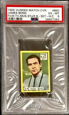 1965 Vlinder Sean Connery (james Bond) Psa 6 (pop 1) Highest Grade Rare (dr No)