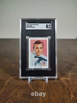 1966-68 Dutch Gum Card Pink Background 007 Sean Connery James Bond SGC 8 POP 1