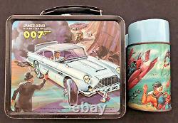 1966 James Bond 007 Lunchbox & Thermos 1966 Sean Connery Vintage Aladdin