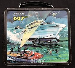 1966 James Bond 007 Lunchbox & Thermos 1966 Sean Connery Vintage Aladdin