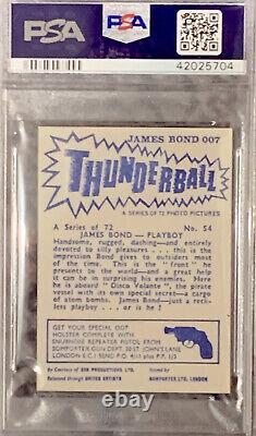 1966 James Bond PSA 10 Sean Connery 007 Rookie ThunderBall PLAYBOY #54 Pop 2