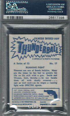 1966 Somportex #17 Thunderball James Bond Sean Connery Psa 8 Highest Graded