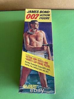 1967 James Bond Action Figure Cap firing Pistol in original box Excellent