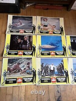1968 James Bond 007 Thunderball From Russia With Love Sean Connery Lobby Cards