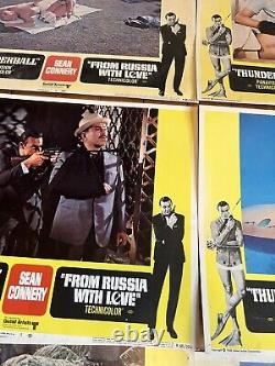 1968 James Bond 007 Thunderball From Russia With Love Sean Connery Lobby Cards