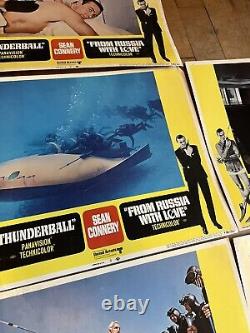 1968 James Bond 007 Thunderball From Russia With Love Sean Connery Lobby Cards