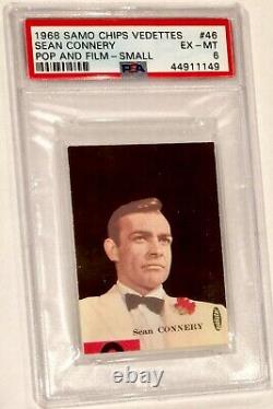 1968 Sean Connery (james Bond) Psa 6 Rare 1/1 Samo Chips Highest Grade