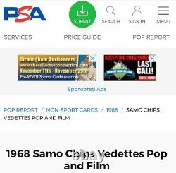 1968 Sean Connery (james Bond) Psa 6 Rare 1/1 Samo Chips Highest Grade