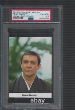 1969 Sean Connery PSA 6.5 Bergmann-Verlag Show-Top-Stars Pop 1 James Bond Rare
