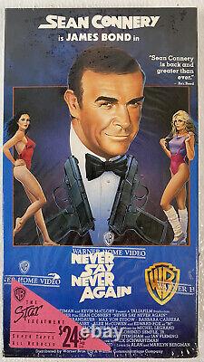 1983 Warner Bros Vntg James Bond Never Say Never Again Sean Connery VHS Movie