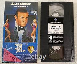 1983 Warner Bros Vntg James Bond Never Say Never Again Sean Connery VHS Movie