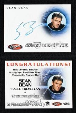 2002 James Bond 40th Anniversary Goldeneye Sean Bean Alec Trevelyan Auto 0c3