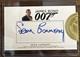 2017 James Bond Archives Sean Connery Cut Autograph Auto #NNO Blue Auto Sealed