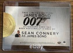 2017 James Bond Archives Sean Connery Cut Autograph Auto #NNO Blue Auto Sealed