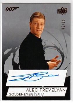 2019 Upper Deck James Bond AUTOGRAPH Sean Bean as Alec Trevelyan 82/99