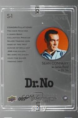 2019 Upper Deck James Bond Collection Premium Silver Sean Connery as #S-1 4et