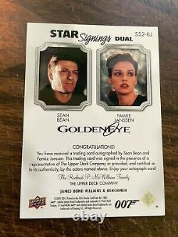 2020 James Bond Villians & Henchmen Famke Janssen / Sean Bean Dual Auto 02/10