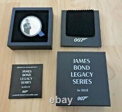 2021 James Bond Legacy Sean Connery 1 oz Silver Proof Colorized Coin FIRST ISSUE