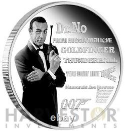 2021 James Bond Legacy Series Sean Connery 1 Oz. Silver Coin Ogp Coa