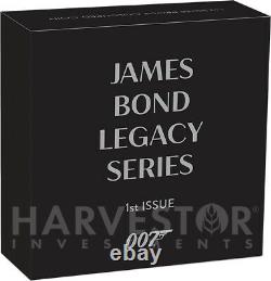 2021 James Bond Legacy Series Sean Connery 1 Oz. Silver Coin Ogp Coa