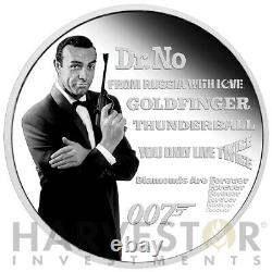 2021 James Bond Legacy Series Sean Connery 1 Oz. Silver Coin Ogp Coa