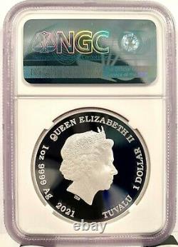 2021 Tuvalu $1 James Bond 007 Legacy Sean Connery 1 oz Silver Coin NGC PF 70