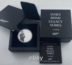 2021 Tuvalu James Bond 007 SEAN CONNERY 1oz 999 Proof Coloured Silver $1 Coin