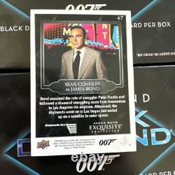 2024 Upper Deck Black Diamond Exquisite James Bond Sean Connery /75 Purple SP 47