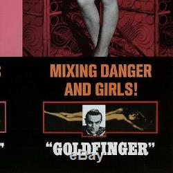 27Wx39H GOLDFINGER by JAMES BOND 007 OFFICIAL MOVIE POSTER SEAN CONNERY CANVAS